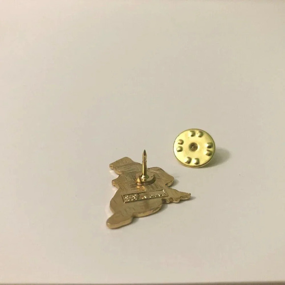 Alaska Lapel Hat Pin Eskimo Girl with  Angel Wings Flag Stars Souvenir - Picture 9 of 13